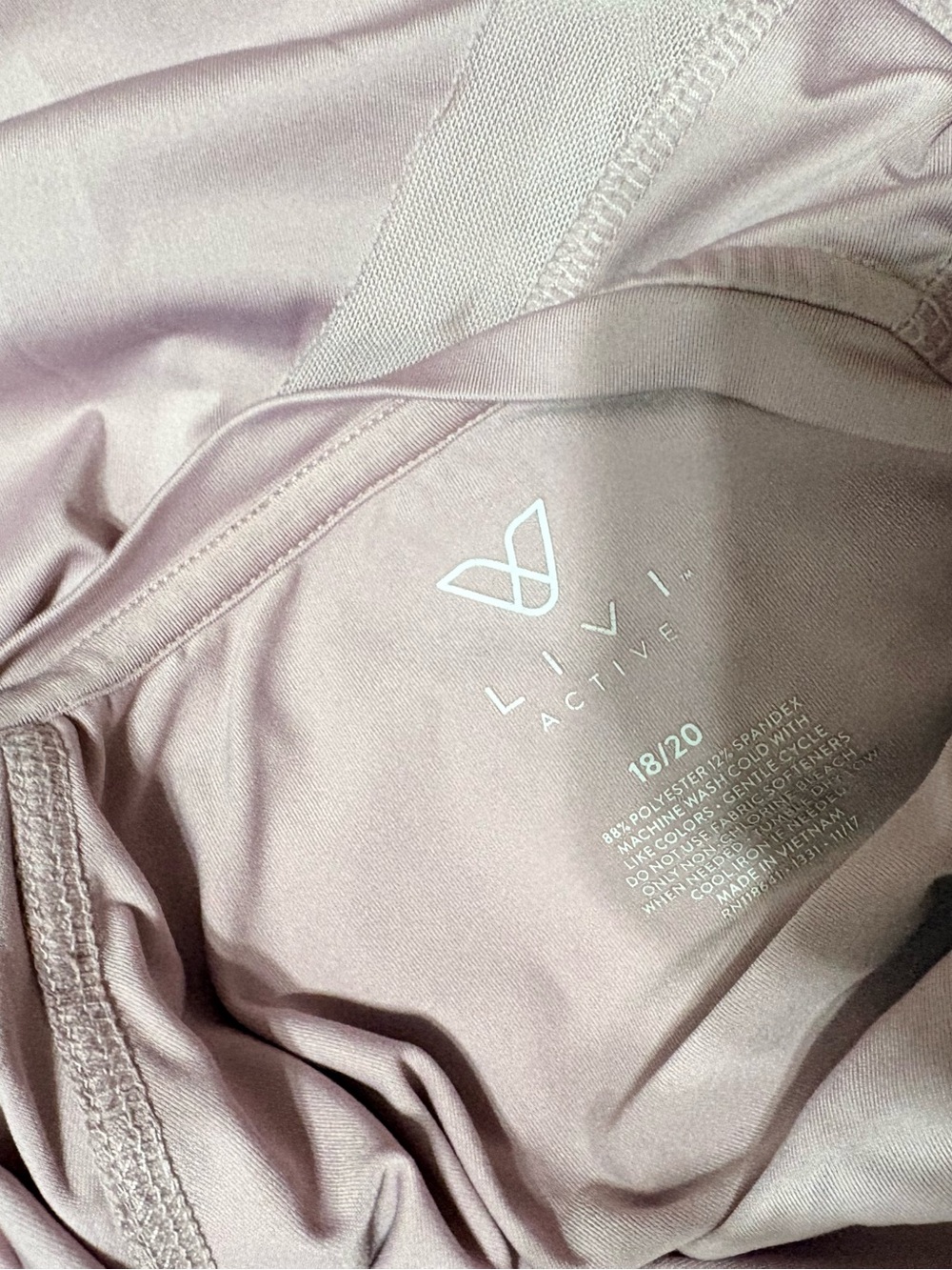 LIVI Active Lane Bryant 18/20 Pink Athletic Top Mesh Hem Short Sleeve Plus Size - Picture 4 of 4